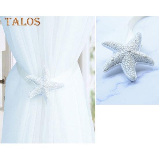 Elens Store Sea Starfish Magnetic Curtain Buckle Tieback Holdback Holder Clip Bedroom Decor