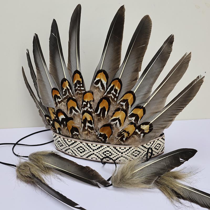 Native American Feather Headdresses: Versatile Styles for Children & Adults, Perfect for Festivals, Performances, and Costumes.