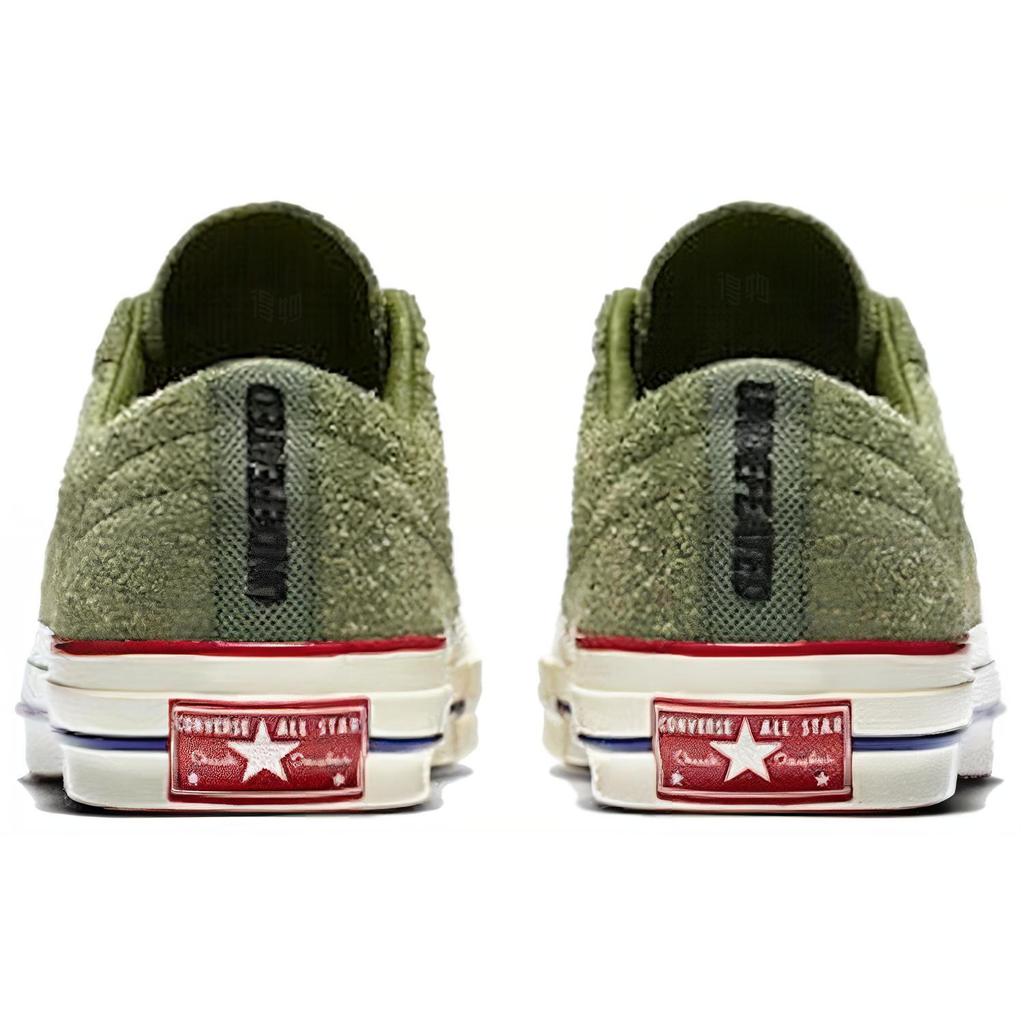One Star Undefeated x One Star Converse Suede Low Olive 158894C