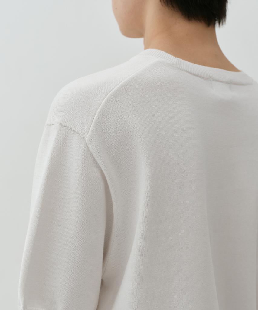 MUSINSA STANDARD Washable Supima Cotton Crew Neck Short Sleeve Knit [Ivory]