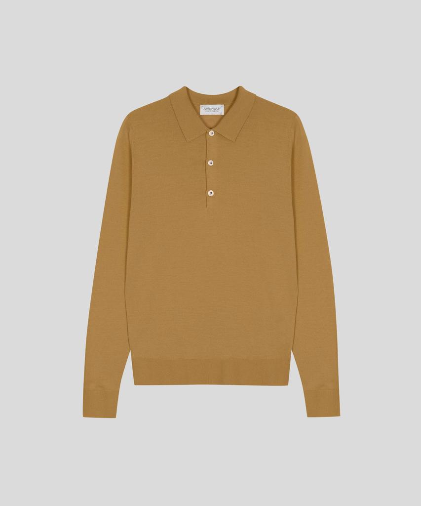 JOHN SMEDLEY Belper Extra Fine Merino Wool Standard Fit Polo Knit Seasonal 9 Colors (B Type)
