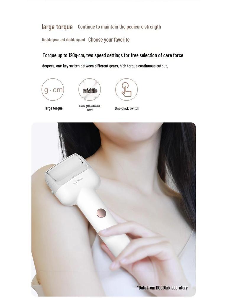 DOCO Electric Foot Scrubber & Callus Remover with Customer Service Support