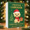 Labrador Jul Nedräkningskalender, 2D Akrylprydnad, Julgransdekoration, Lämplig För Juldekorationer