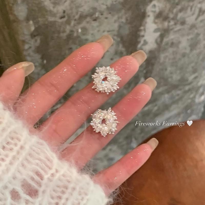 925 Silver Floral Earrings for Women - Elegant Spring/Summer Design, Trendy and Cute Studs for 2026