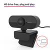 1080P Computer Camera with Microphone Desktop USB Webcam   Drive for Video Call(Black )
