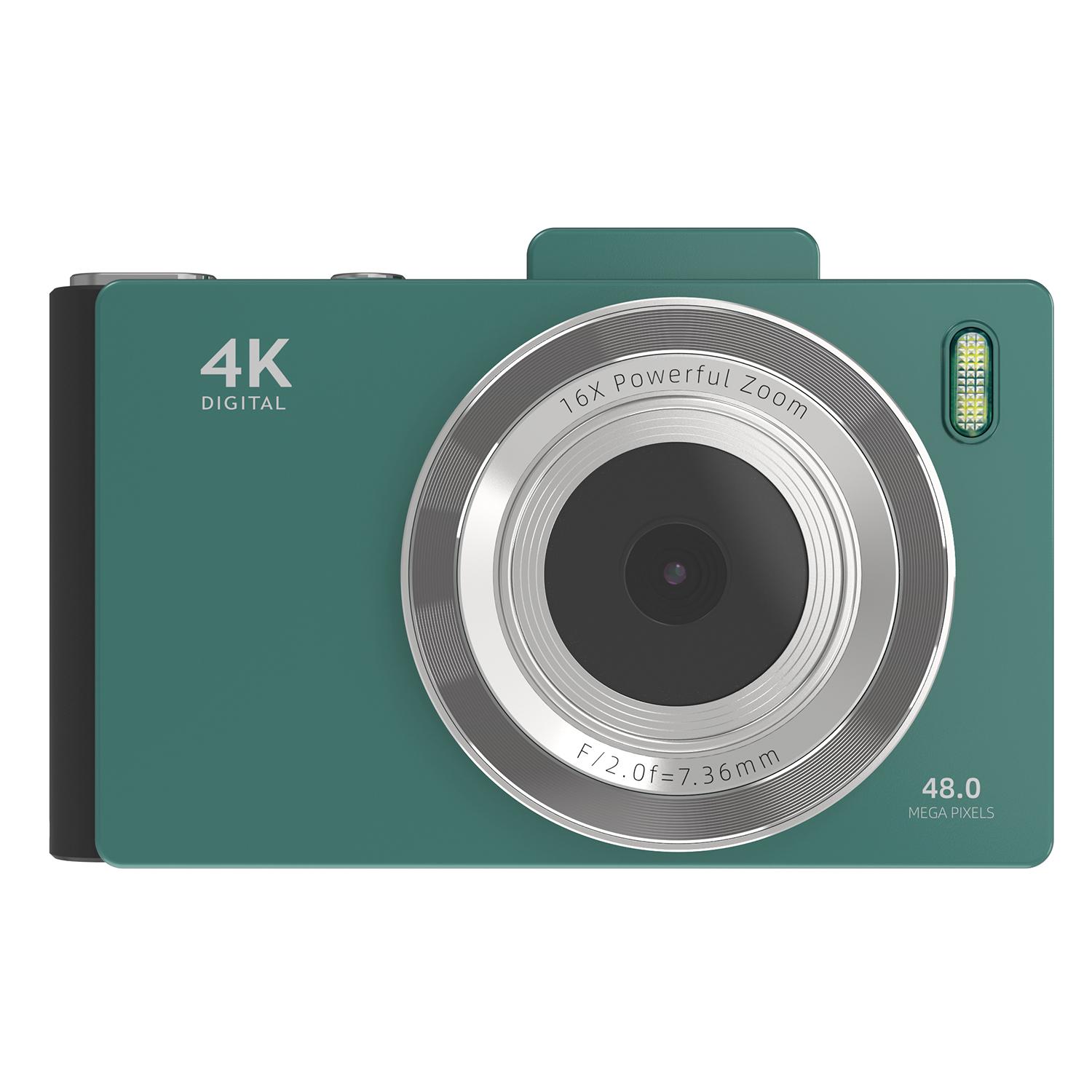 

H18 2.8 Inch IPS HD Digital Camera Dual Lens Entry Level CCD Camera with Built-In Flash Green