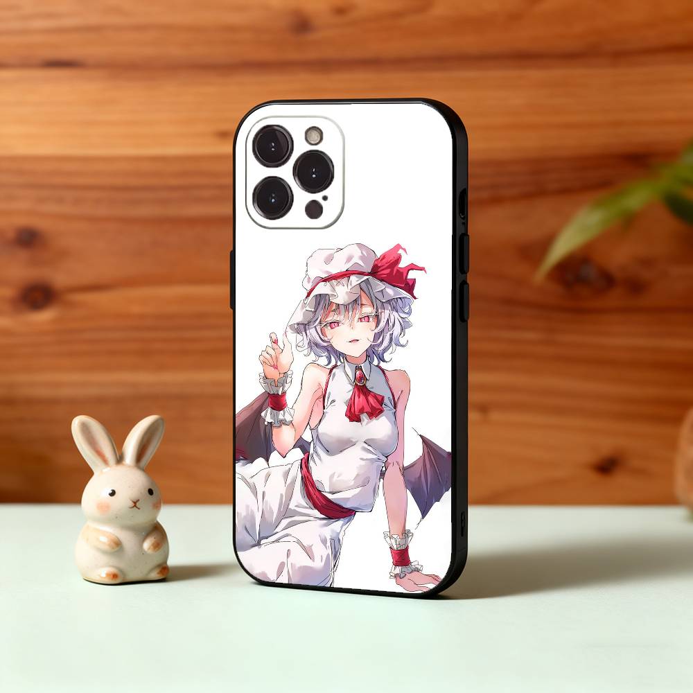 Cute TouHou Project Flandre Phone Case For iPhone17,16,15,14,13,12,Plus,Pro Max, 5G Others Soft Black Cover