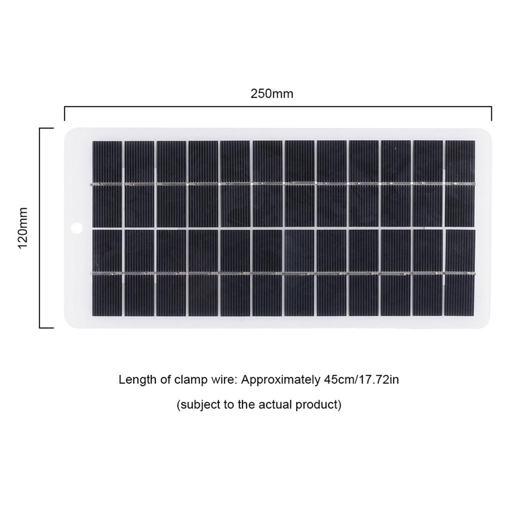 5W 12V Solar Panel Portable Solar Power Polycrystalline Siliocone Solar Charger Mini High Efficiency Solar Module with