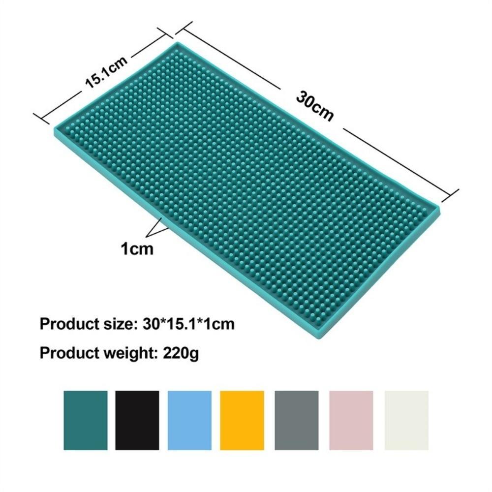 Non-Slip Base Silicone Bar Mat Liquid Absorbent Coffee Spill Mat Countertop Bar Mat  For Bars