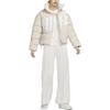 Nike Giacca Piumino Casual Ampia in Velluto a Coste con Colletto alla Coreana Essenziale da Donna Giacche Rosso Chiaro Marrone Legno FD8214-104