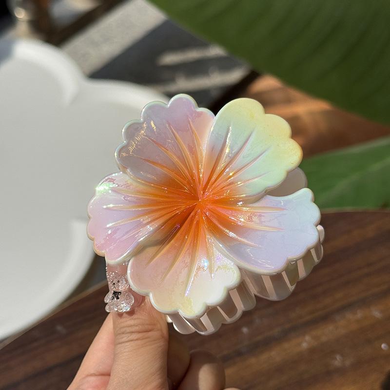 

Бохо Корейский Градиентный Красочный Цветок Хвост Акула Зажим-Коготь для Волос Женский Темперамент Заколка Шпильки Волосы Гавайские Аксессуары