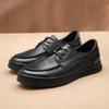 Lässige Sportliche Business Lederschuhe Herren Leder Atmungsaktiv Bequem Schnürschuhe High-End Erhöhend Herrenschuhe Britische Board Schuhe