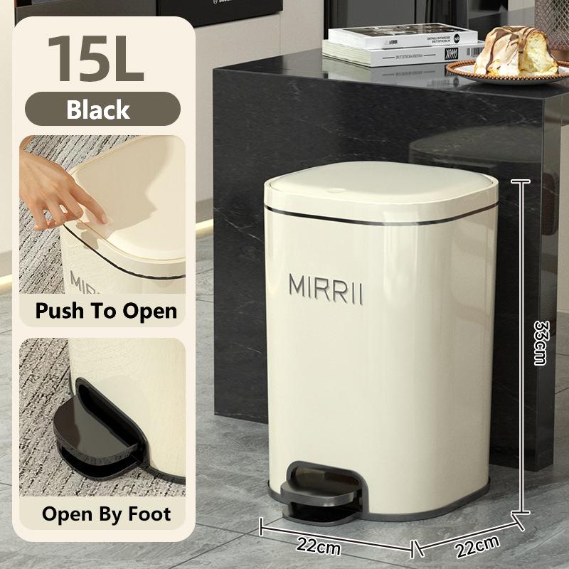 

Мусорное ведро для кухни, бытовая мусорная корзина с ножным управлением, мусорная корзина для гостиной, большая емкость для мусора в ванной с крышкой