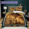 Muslim Pattern Bedding Uilt Set Uilt Cover Pillowcase Home Decoration Birthday Gift (1 * Duvet Cover + 2 * Pillowcase  Without Core)132