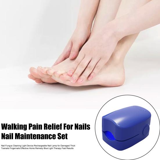 Nail Fungus Treatment Light 910nm Infrared Light 460nm Blue Light Toenail Fingernail Fungal Cleaning Onychomycosis Removal Device LED Therapy Lamp