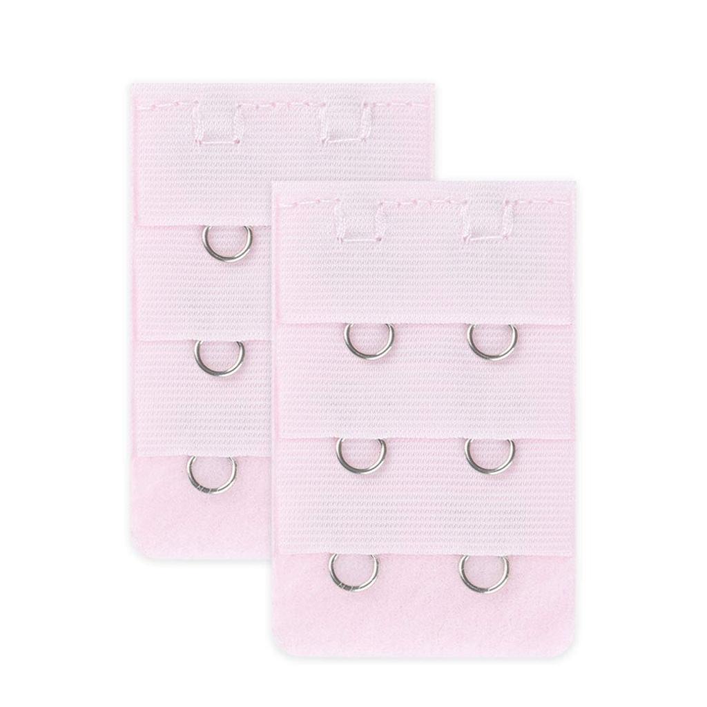 Uxcell Bra Adjustment Light 3 2 2 Pieces Women's Extender, 3-Row, 2-Hook Hooks, Pink-1, Rows, Hooks,