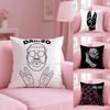 Rapper D-Damso Pillow Case Short Plush Double-Sided Printing Home Machine Washable in Warm Winter Cushion Cover