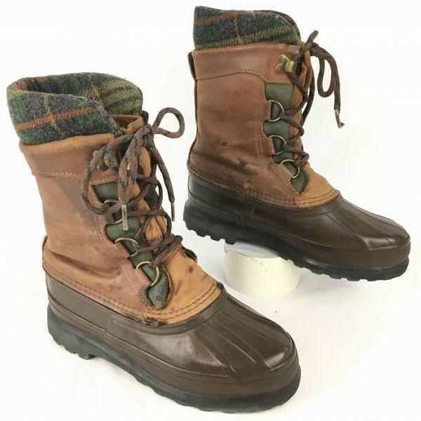 

SOREL Size 5 (Approx. 22.023.0cm) Vintage Made in Canada Genuine Leather Snow Boots with Liner Brown