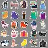 50 Cute Cat Stickers: Trendy Graffiti Art for Notebooks and Helmets