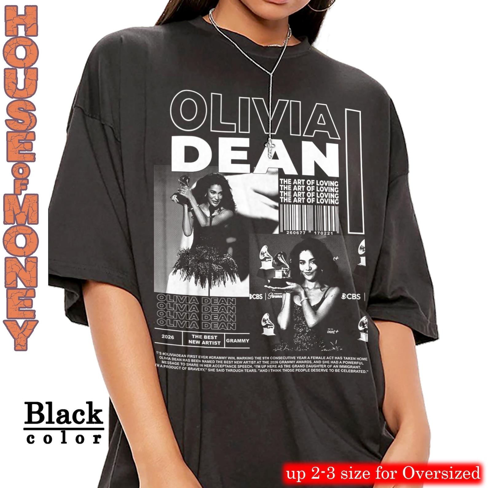 Retro Olivia Dean Graphic T-Shirt, The Art of Loving S