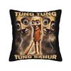 Santa Tralalero Tralala Shark In Santa Hat Christmas Meme Pillow Case Print Pillow Cover For Home Decoration Novelty Pillowcases