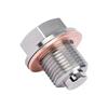 Engine Oil Pan Protection Plug Stainless Steel Magnetic Bolt CNC Machined for Motor Oil Sink M16X1.5