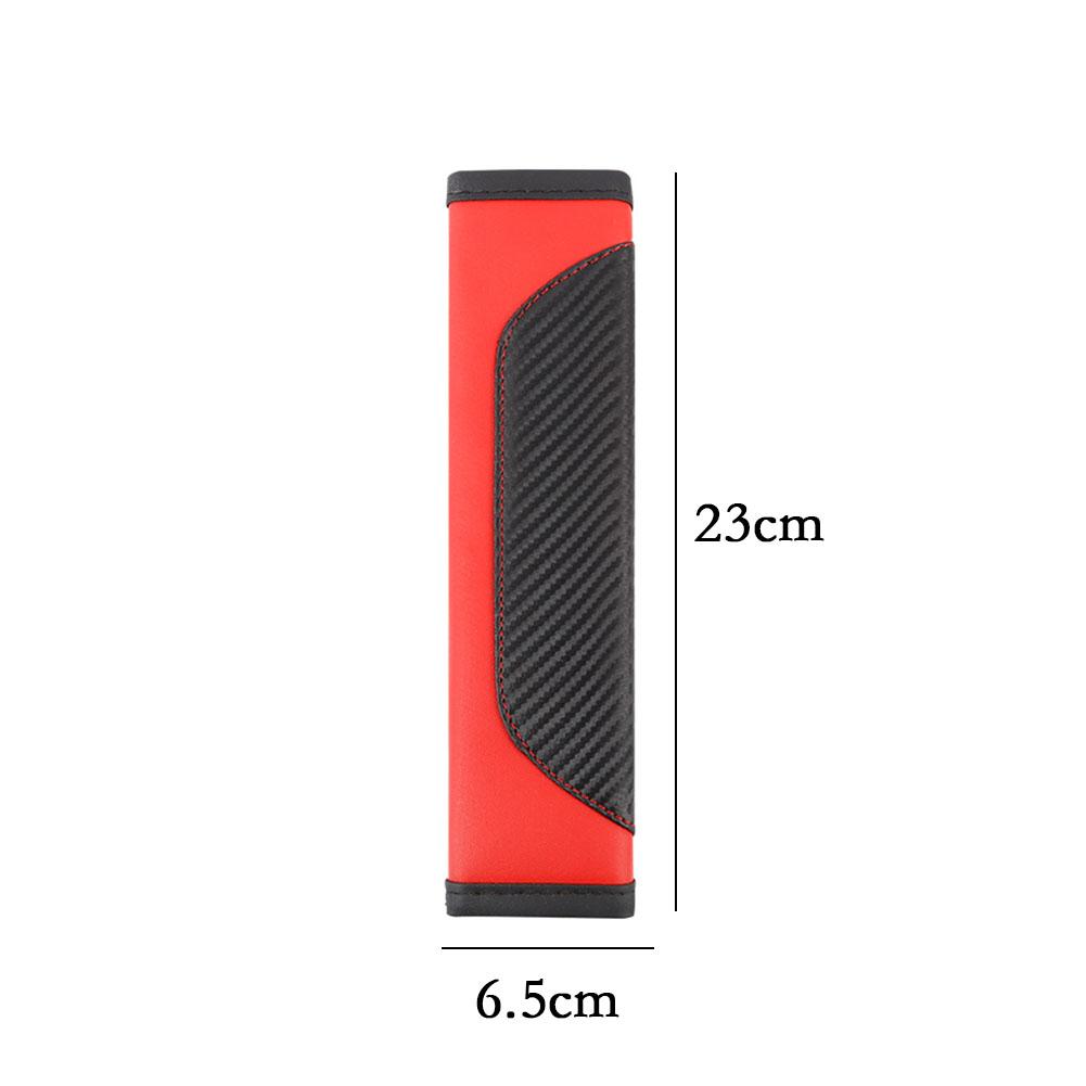 Car Seat Belt PU Leather Safety Seat Belt Breathable Protection Interior Auto Accessories Car Shoulder Cover Padding Pad