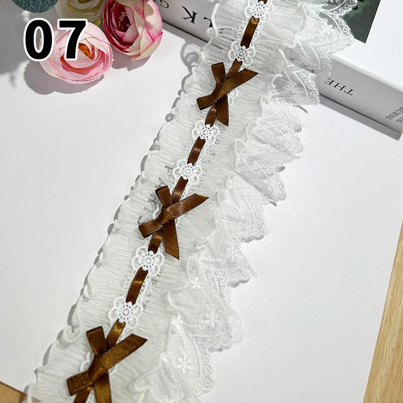 

Бант Плиссированная Лента Кружево Ручная Работа Сделай Сам Украшение Детская Одежда Подол Юбки Аксессуары для Одежды Шторы Аксессуары для Домашнего Декора 1Yard