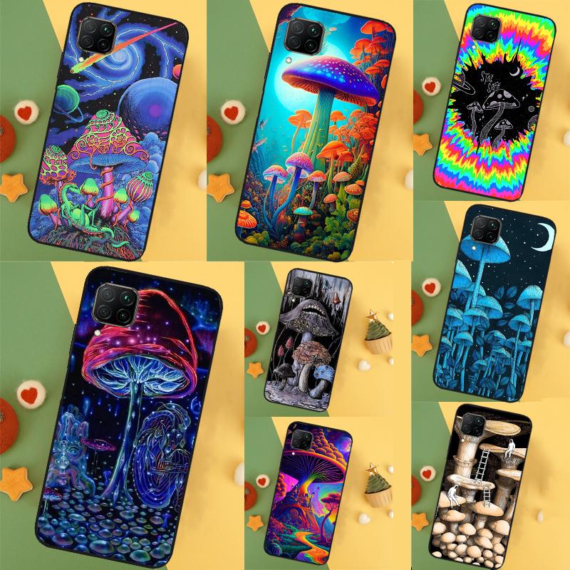 Weird Trippy Mushroom Case For Huawei Nova Y91 Y61 Y60 Y70 Y90 Nova 9 SE 10 11i 8i 3i P20 P30 Pro P40 Lite Cover