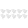 10Pcs 3 Hole White Hearing Amplifier Domes Earbud Tips Soft Static Free Silicone Hearing Amplifier E
