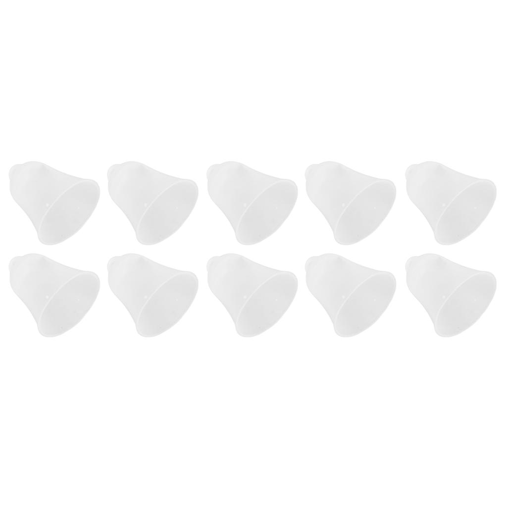10Pcs 3 Hole White Hearing Amplifier Domes Earbud Tips Soft Static Free Silicone Hearing Amplifier E