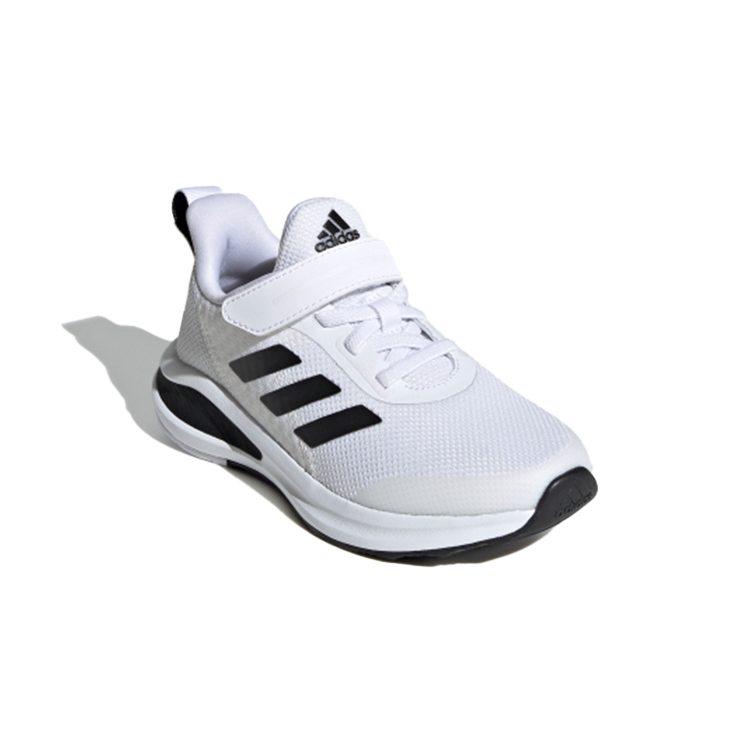 Adidas Fortarun EL K Abrasion Resistant Abrasion Resistant Low top Kids' Running Shoes White Black Kids' FW2578