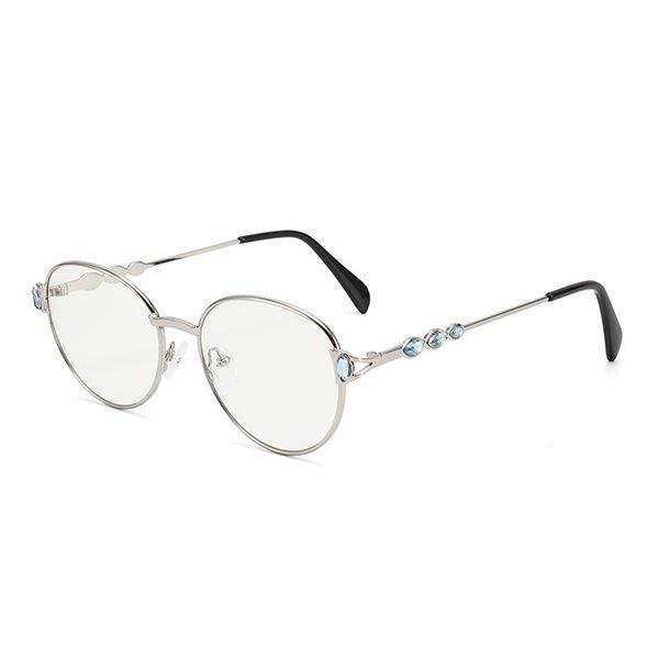 JYL TS Sunglasses UV Round Diamond Metal Street/3754