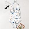 Womens Swimsuit Deep V Neck Bathing Suit Ruched Tummy Control Floral Print Swimwear S XXL