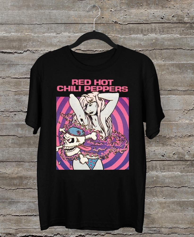 

New Red Hot Chili Peppers Short Sleeve Black All Size S-5XL T-Shirt Unisex T-Shirt XXXL