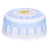 Muslim Hat Islamic Worship Prayer Embroidery Saudi Arabia Headwear Polyester Cotton Blue