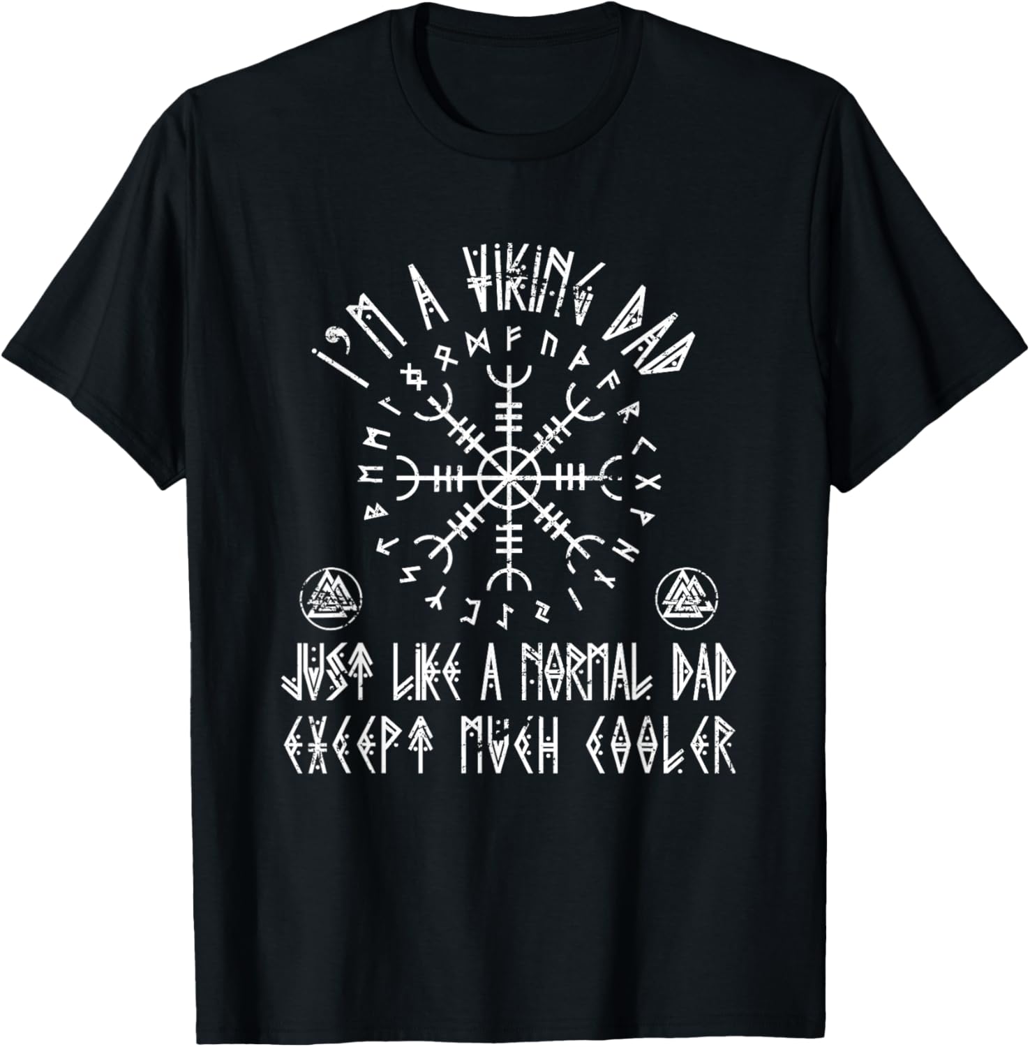 Scandinavian Nordic Warrior Dad Fathers Day Gift TShirt 100 Cotton ONeck Short Sleeve Summer Casual Mens Tshirt Streetwear S