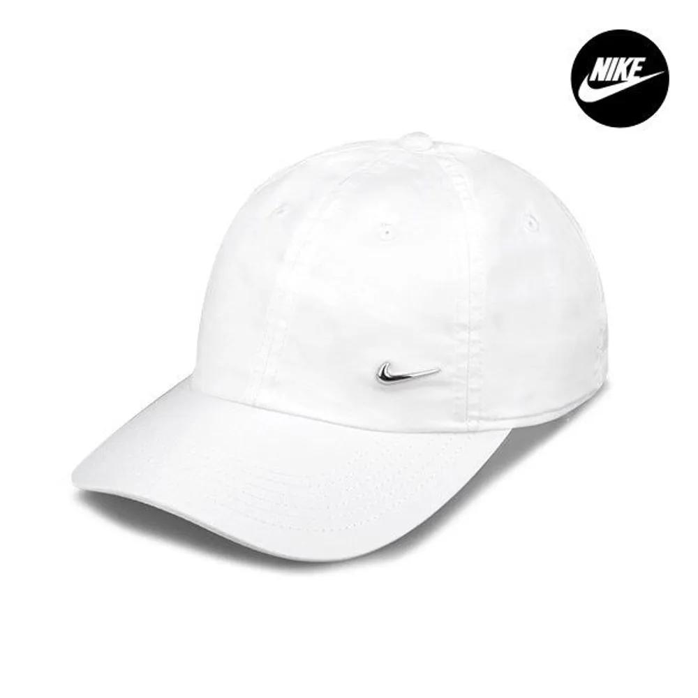 [Nike] Dri-FIT Metal Swoosh Women s Baseball Travel Cap Ball Cap FB5064-100 FB5064-100 OSFM