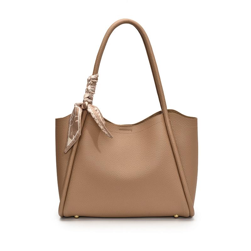 Retro einfache Handtrage Eimertasche Damen neue Textur Schultertasche lässige Mode Gemüsekorb Tasche