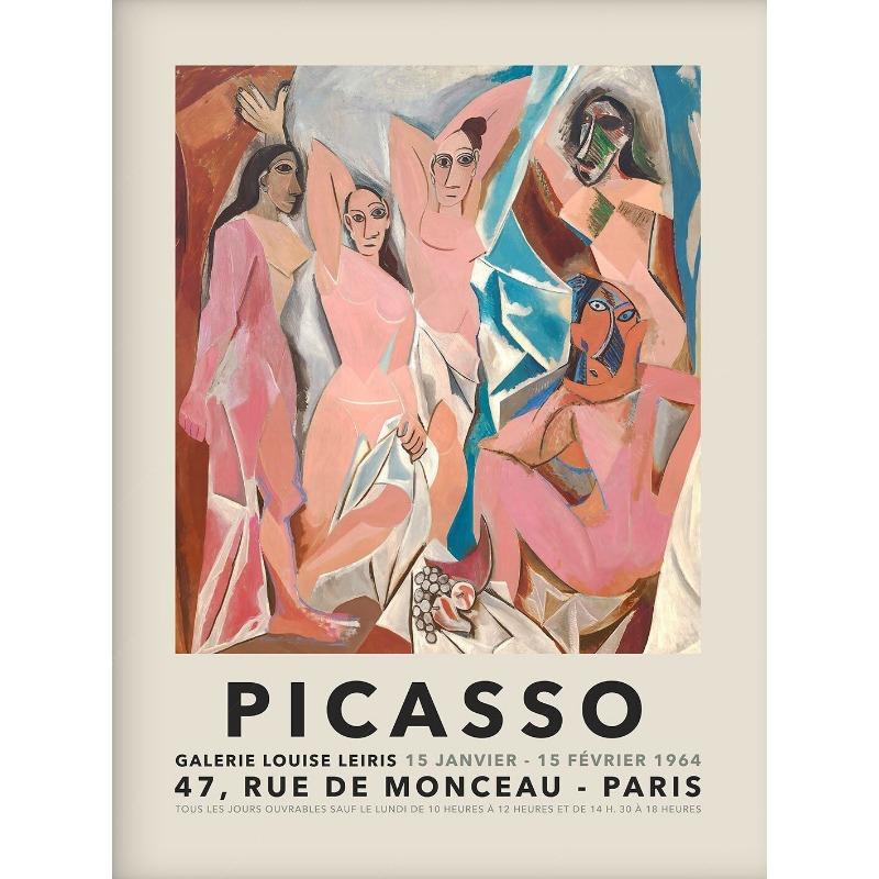 Pablo Picasso Faces Abstract Human Portrait Poster Surrealist Canvas Painting Modern Wall Art Exhibition Room Home Decor