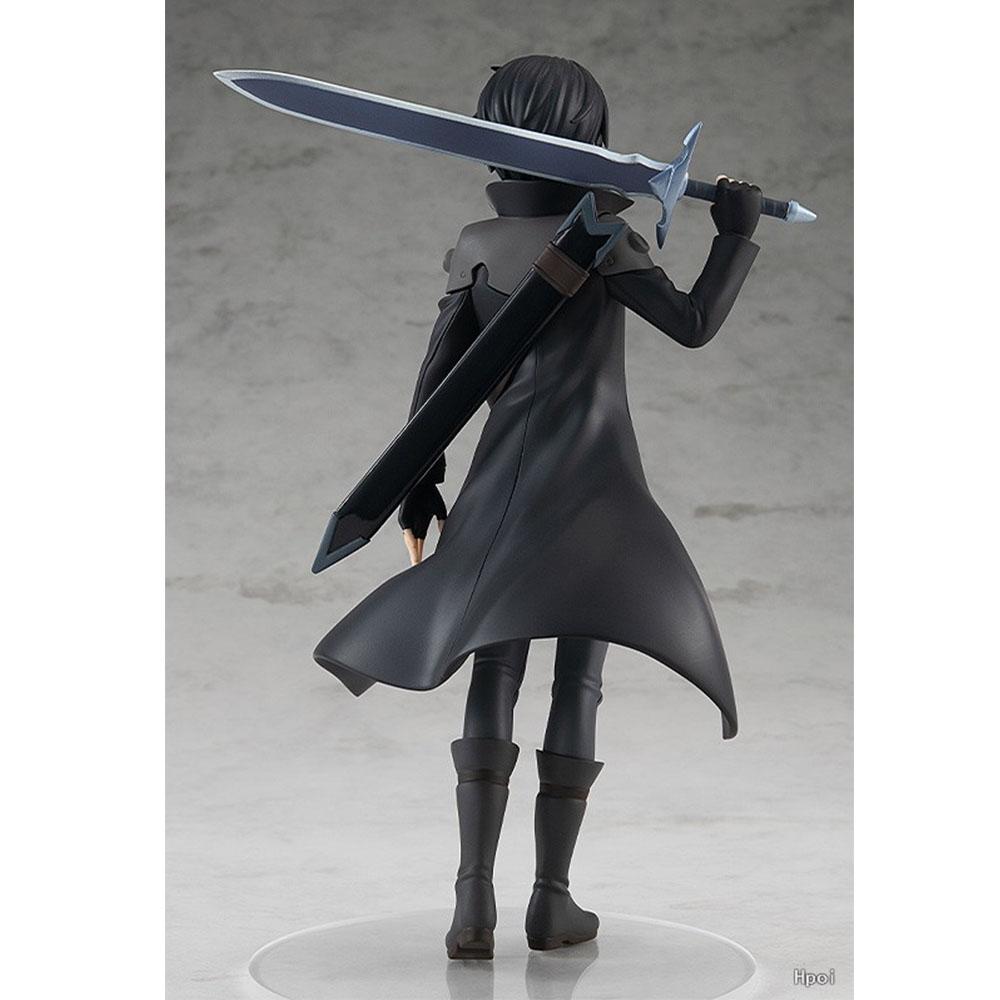 17CM Kirito Figure Sword Art Online Anime Cute Standing Posture Model Desktop Toy Doll Cool Gift Collection Ornaments PVC
