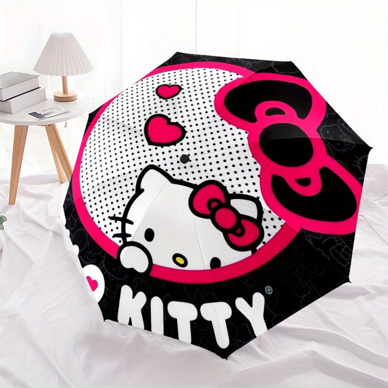 1pc Hello Kitty Sticker Umbrella with Plastic Handle,Suitable for All Seasons Home Travel Outdoor UmbrellaSanlio591
