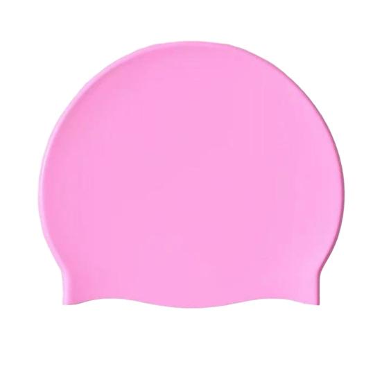 Adults Silicone Swim Cap Water Resistant Non-slip Elastic Long Short Hair Swimming Hat Solid Color Universal Men Women Swimming Pool Cap