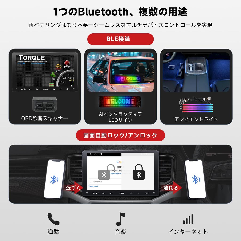 ATOTO A5L Android Navigation System with 2DIN Display Tethering CarPlay Android Auto EQ HD Rearview Video 9-inch Audio, Wi-Fi/Bluetooth/USB Support, &