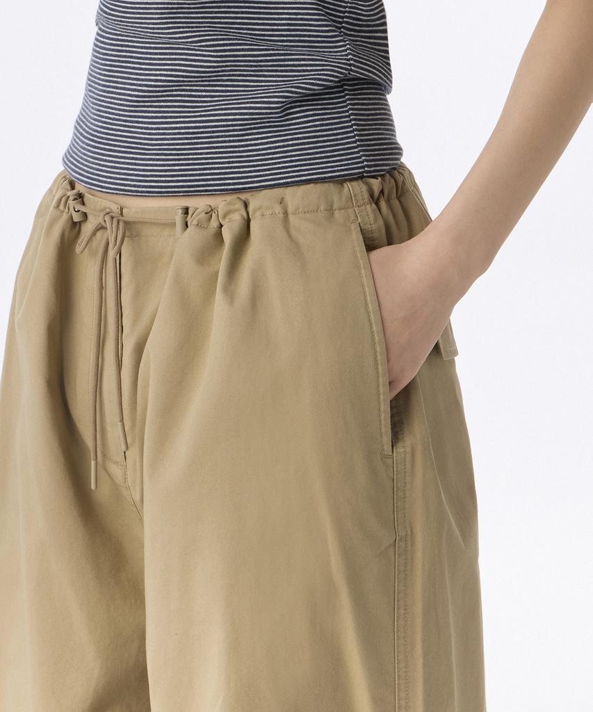 MUSINSA STANDARD WOMAN Women'S Cotton Parachute Pants [Beige]