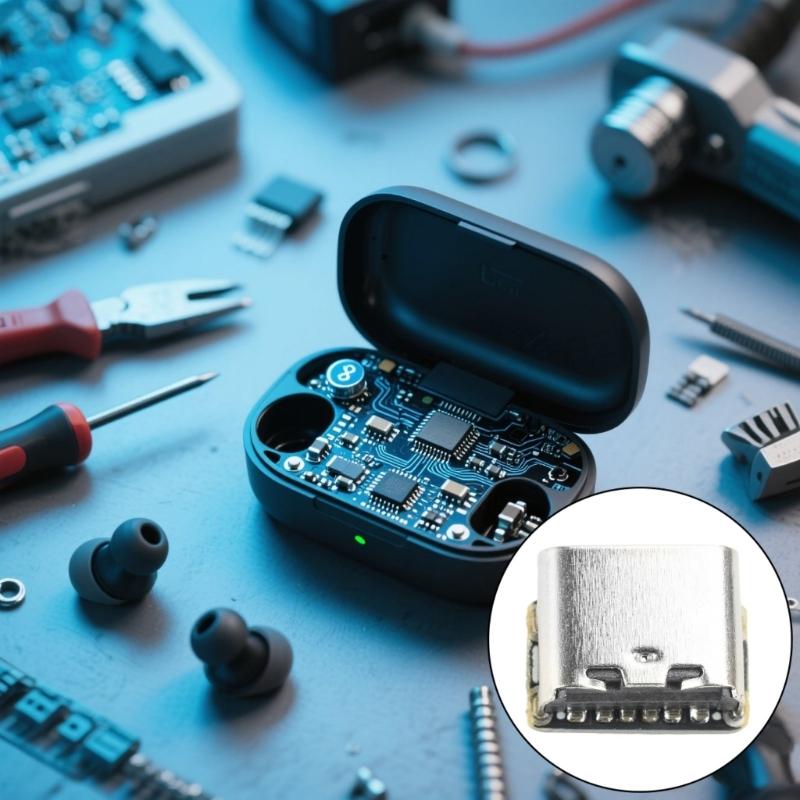 Mini USB C Charging Module For 18650 Batteries With Intelligent Protections Circuit And LED Indicator
