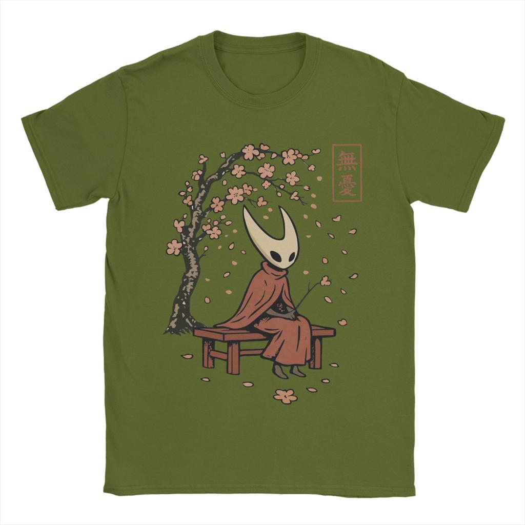 Hollow Knight Silksong Hornet And Cherry Men's T Shirts Leisure Tee Shirt Short Sleeve O Neck T-Shirts 100% Cotton Clothing