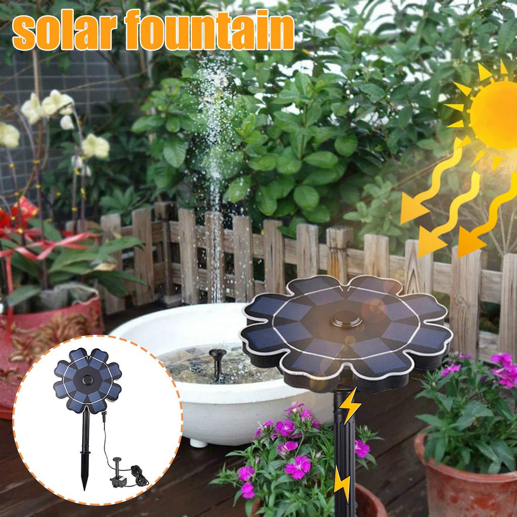 Solar Water Fountainsolar Ground-insertion Fountainfloating Fountainpetal