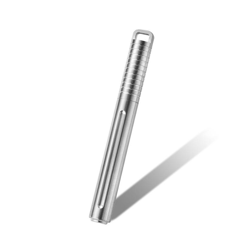 Pix Tactic EDC din Aliaj de Titan - Scurt cu Clip de Talie pentru Exterior, Stilou cu Bilă pentru Autoapărare, Unisex