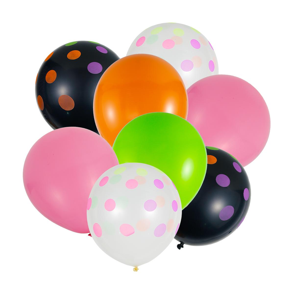 

90 шт. неоновых шаров 12 УФ неоновые светящиеся шары многоразовые горошек черные шары светящиеся в темноте латексные шары черные Other&Other